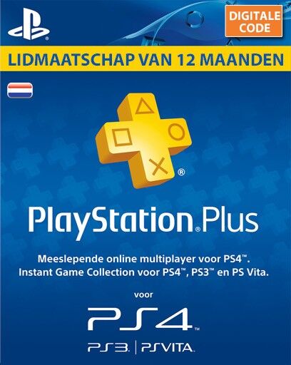 Sony Playstation Plus 12 Maanden/1 Jaar Lidmaatschap NL