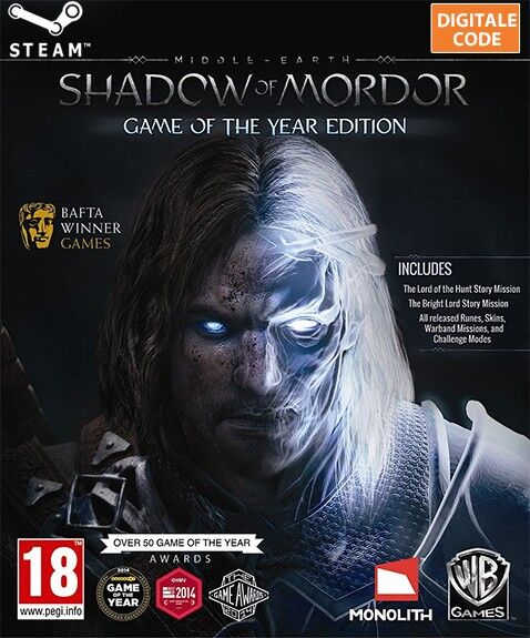 Steam Middle-Earth: Shadow of Mordor Game of the Year ed. PC Steam CDkey / Download