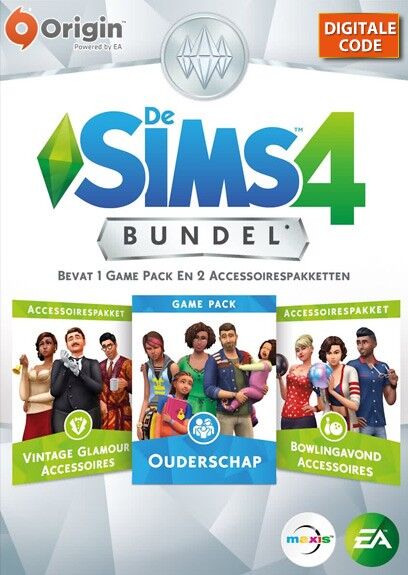 Electronic Arts De Sims 4 Bundel Pakket 5 Ouderschap + 2 Acc. Origin Game Key