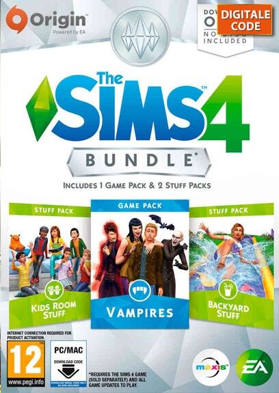Electronic Arts De Sims 4 Bundel Pakket 4 Vampieren + 2 Acc. Origin Game Key
