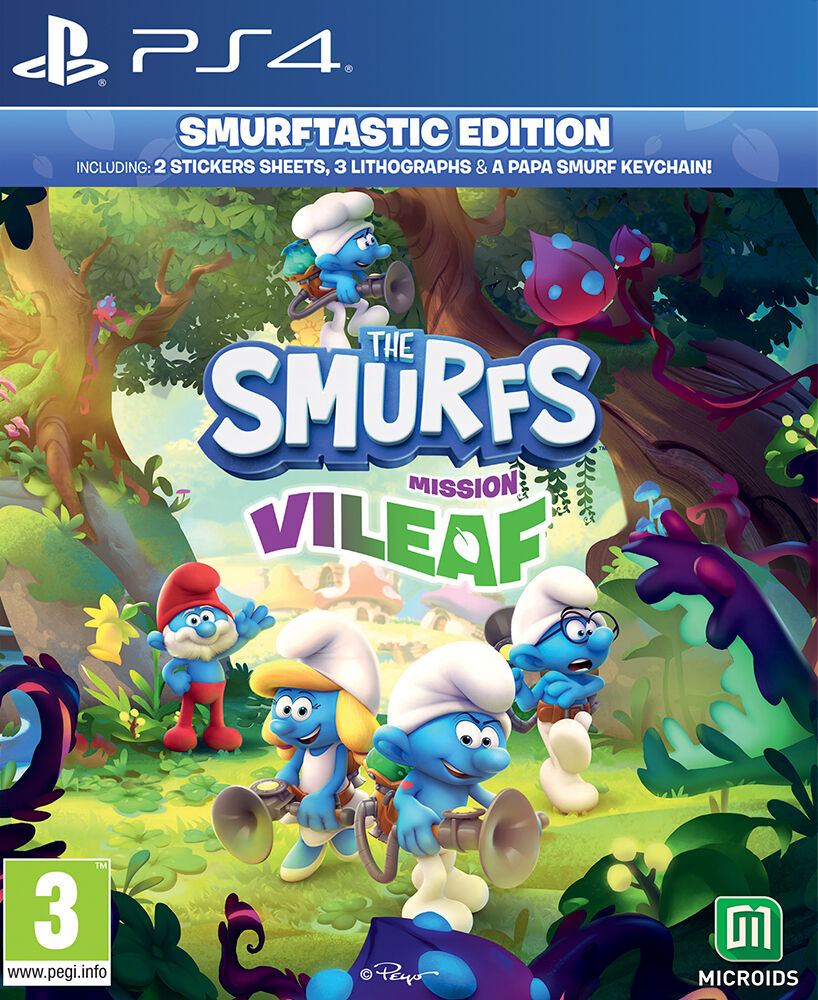 Microids The Smurfs Mission Vileaf PS4 Smurftastic Edition