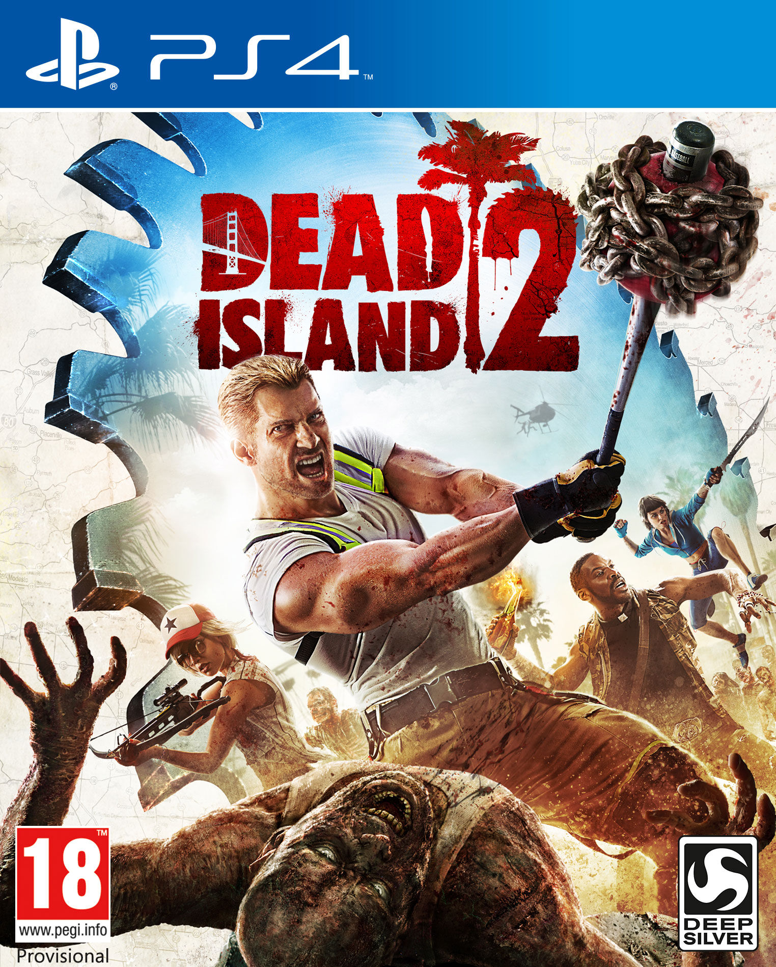 Dead Island 2 m/ bonus PS4 Pre-order og få Golden State Weapon Pack