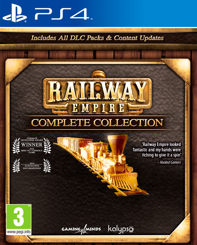 Kalypso Railway Empire Complete Coll PS4 Inkl. alle DLC pakker + oppdateringer