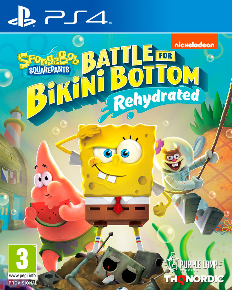 THQ Spongebob Battle Bikini Bottom PS4 Battle for Bikini Bottom Rehydrated