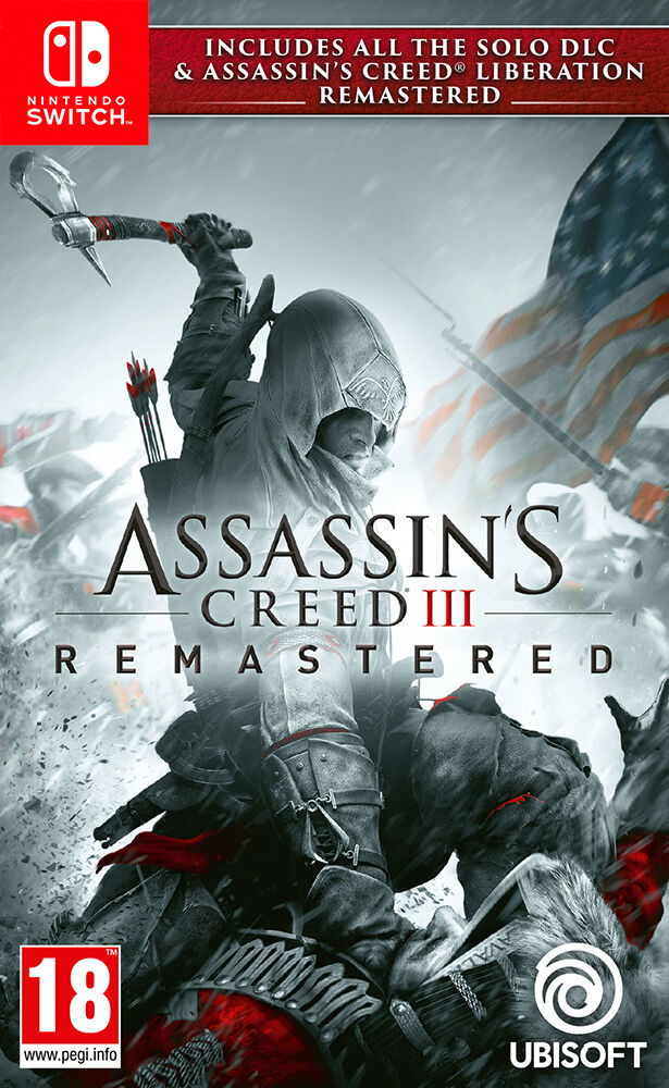 UbiSoft Assassins Creed 3 Remastered Switch Inkl alt solo DLC + Liberation