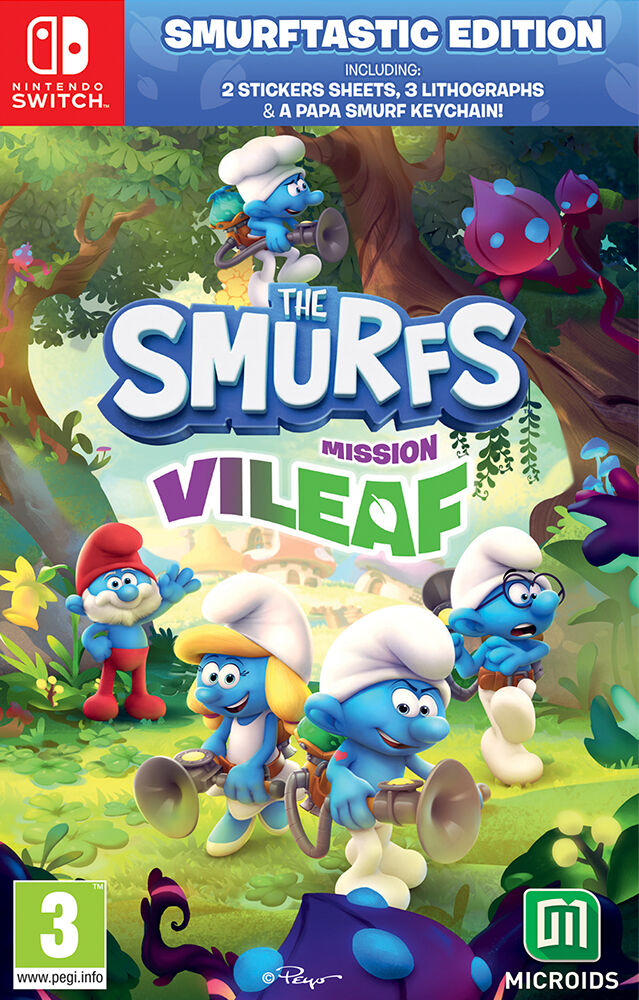 Microids The Smurfs Mission Vileaf Switch Smurftastic Edition