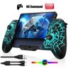 beboncool Joystick Switch para Nintendo Switch  17 RGB Spider Web Textura  Oled Six-Axis Drive  slot para