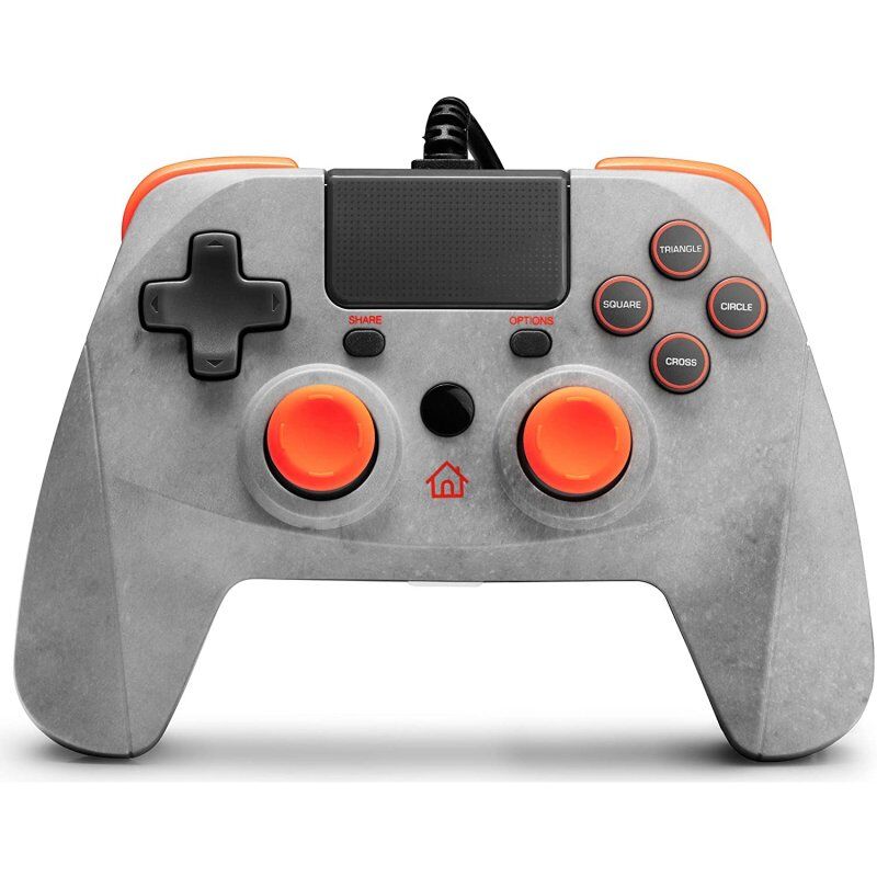 Snakebyte rock gamepad laranja/cinzento para ps4