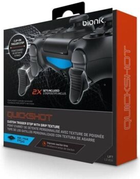 Ecoplay Grips de borracha BIONIK Quickshot para DS4 (Preto)