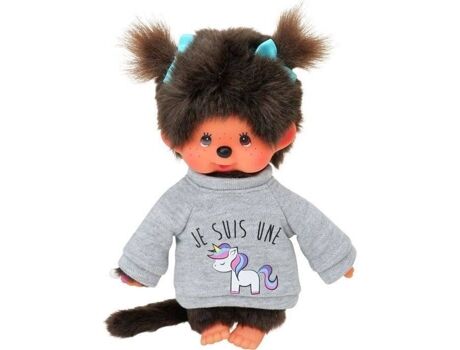 Bandai Peluche Monchhichi Licorne (20cm)