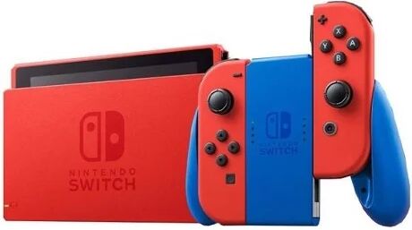 Nintendo Consola Switch V2 (Mario Red & Blue Edition - 32 GB)