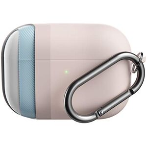 KeyBudz AirPods Pro Case with Keychain Hybrid Shell Series Compatible with AirPod Pro Case Cover (Pastel Pink)