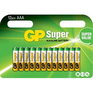 Pack de 12 piles GP Batteries AA - LR6 Super