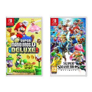 Nintendo SWITCH Super Smash Bros. Ultimate & New Super Mario Bros. U Deluxe Bundle