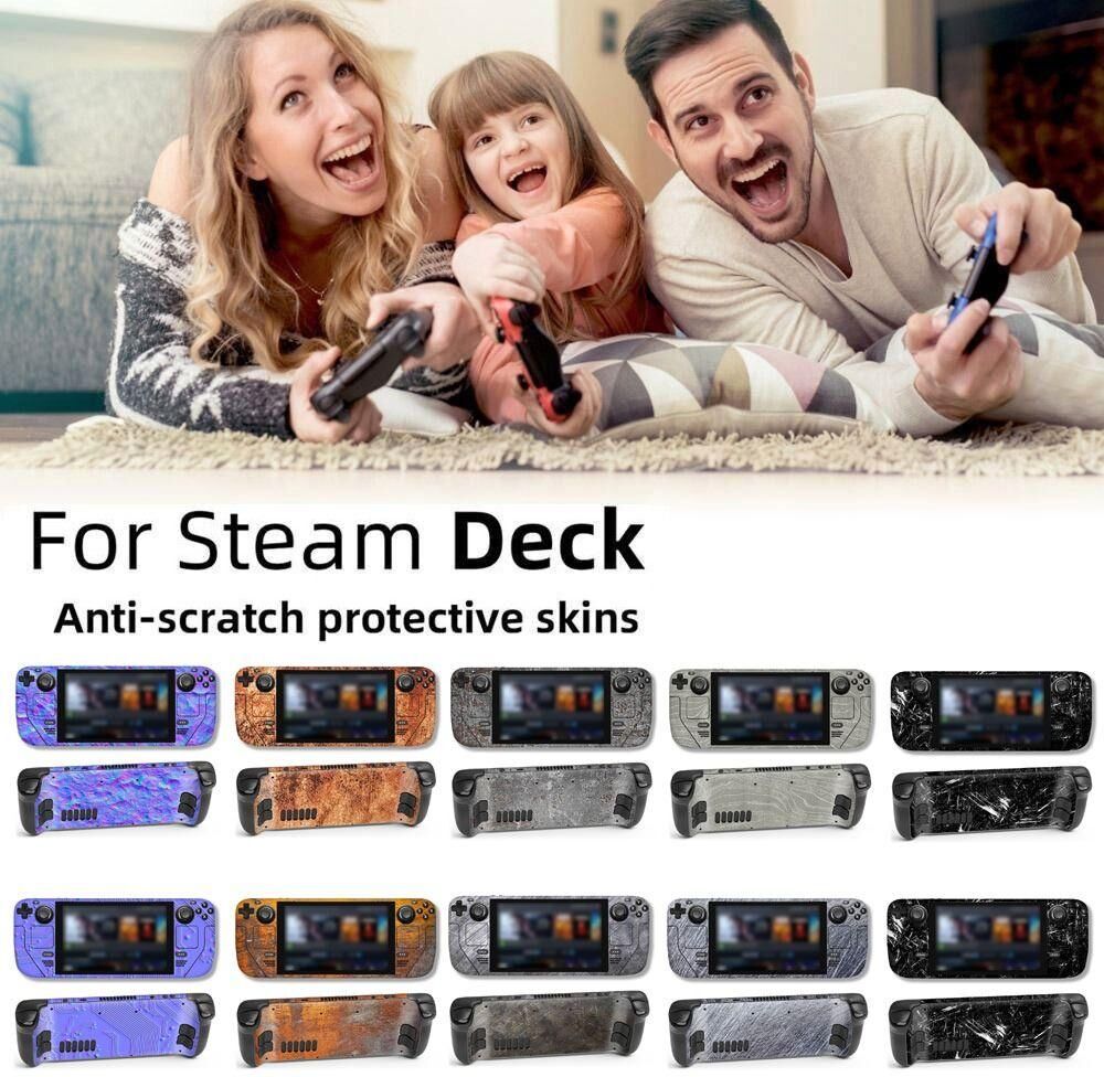 Wanguashan DIY Game Console Decor Stickers Decal for Steam Deck Aesthetic Skin Protective Cover