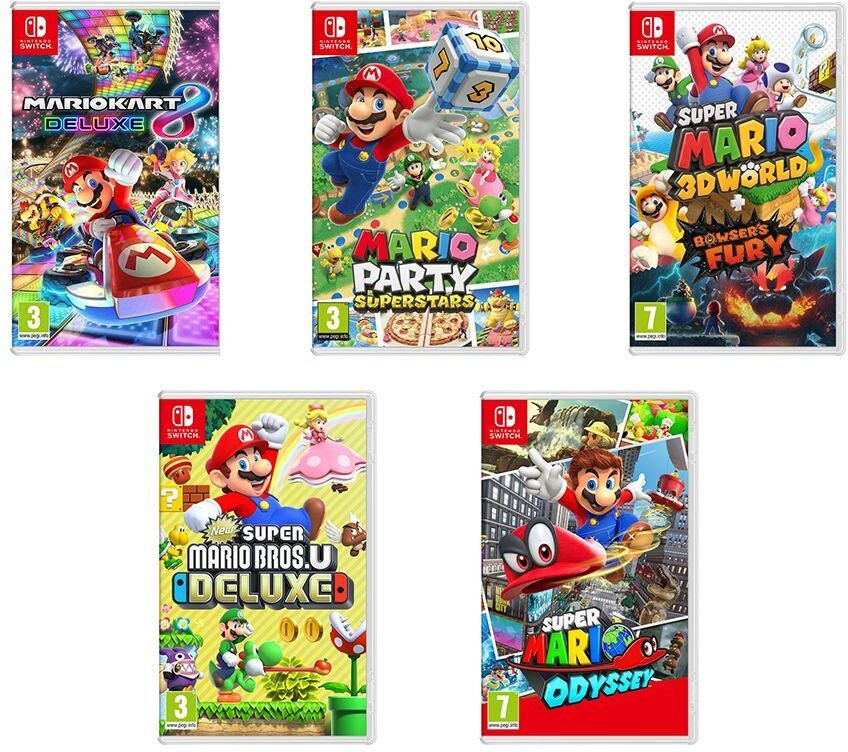 Nintendo SWITCH Mario Games Bundle