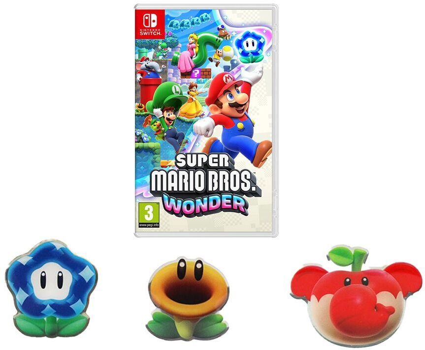 Nintendo SWITCH Super Mario Bros. Wonder & Pin Set Bundle