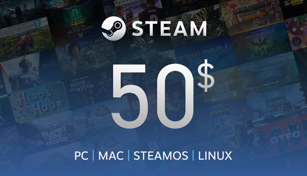 Steam Gift Card 50$