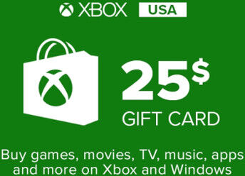 Microsoft Xbox Gift Card 25$