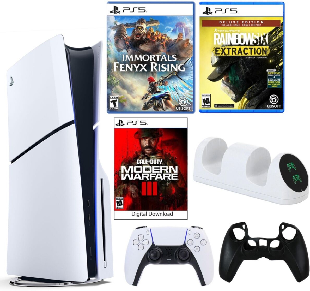 Playstation PS5 Cod Core with 2 Games and Accessories - White