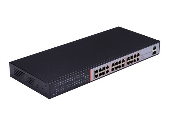 Roline Gigabit-Ethernet-Switch, black, 24x RJ45 Port