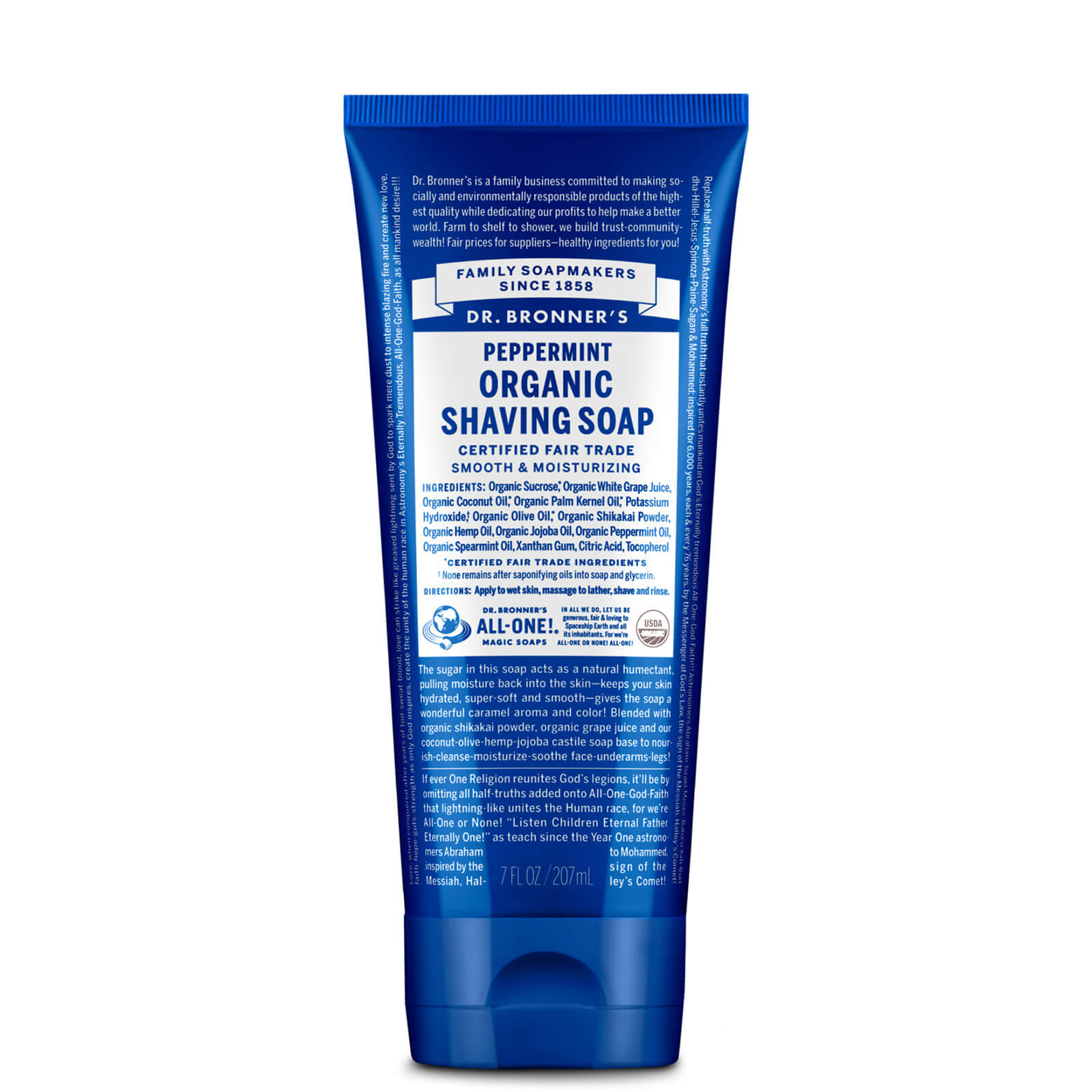 Dr. Bronner's Dr. Bronner Organic Peppermint Shaving Gel (207ml)