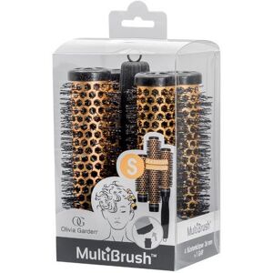 Olivia Garden MultiBrush Set Gelb, Ø 26 mm