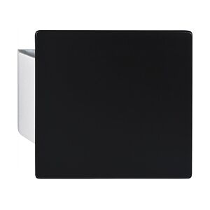 KWS Plattengriff SARAH - 150x150, Aluminium silber eloxiert/Kunststoff schwarz