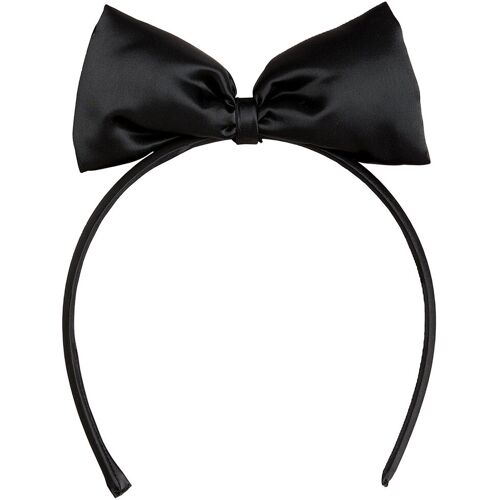 Mini Rodini Haarreifen – Bow Satin – Schwarz – One Size – Mini Rodini Haarschmuck