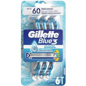 Gillette Blue3 Seje engangs barbermaskiner til mænd 6 stk