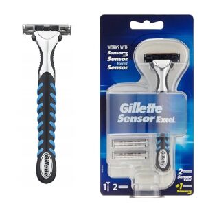 Gillette Sensor Excel Baberhøvl + 2 Barberblade + 1 blade