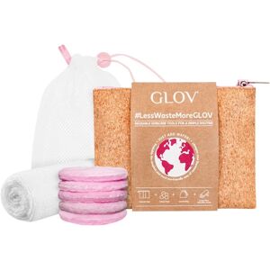 GLOV Tilbud Gave sæt Gavesæt Makeup Remover Pads Moon Pads Pink 3 pcs. + Face Towel 1 pce. + Bag