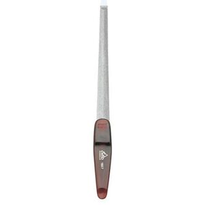 ERBE Neglefile Saphir-formfil, forkromet, spids, buet, grov/fin 18 cm in Blisterverpackung