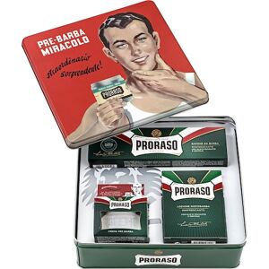 Proraso Pleje til ham Refresh Gavesæt Pre-Shave Creme 100 ml + barbercreme 150 ml + After Shave Balsam 100 ml
