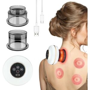 Elektrisk Cupping Terapi Sæt 5 i 1 Vakuum Cupping Massager maskine Smart Cupping Device Genopladelige kopper Gua Sha skrabeværktøj med 3 gear vibration