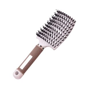 Hair Scalp Comb Hairbrush Wet Curly Detangle - Perfet White