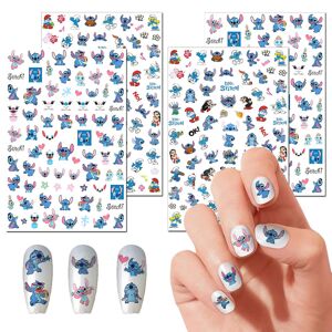 Stitch Nail Art Stickers Søde tegneserie Nail Art Decals 3d selvklæbende negle Sticker Kawaii Designer Anime Nail Stickers For Piger Børn Kvinder Manicure