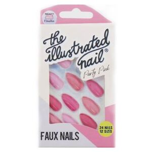 The Illustrated Nail Party Pink Faux Nails