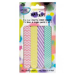 Npw Nail Art Files - Pastel Emery Boards