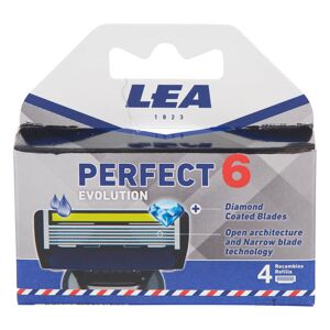 LEA Classic LEA Evolution 6, Cartridge med 4 barberblade (6+1 klinge)
