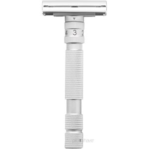 Rockwell Razors Rockwell T2 Justerbar DE-Skraber, Brushed Chrome