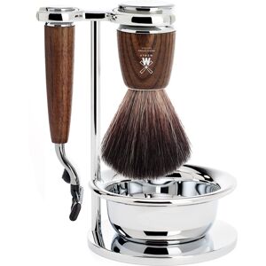 Mühle barbersæt med Mach3 Skraber, Børste, Holder og Skål, Rytmo, Ask