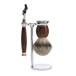 Mühle Barbersæt med Skraber, Barberkost og Holder, Sophist, Ironwood