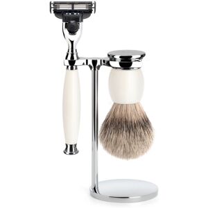 Mühle Barbersæt med Mach3 Skraber, Barberkost og Holder, Sophist, Porcelæn