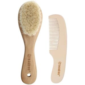 haakaa® Brosse et peigne enfant chevre bois