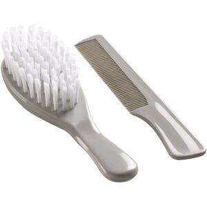 Thermobaby® Peigne et brosse enfant, gris charme