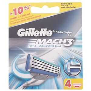 Mach3 Turbo Gillette  4 Lot de 10 cartouches de rechange - Publicité