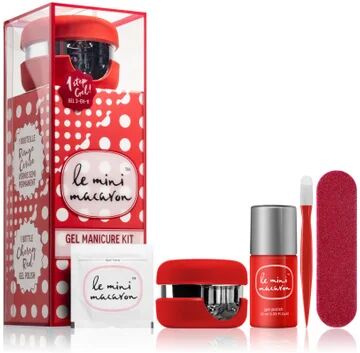 Le Mini Macaron Kit Manicure Cherry Red 5uds