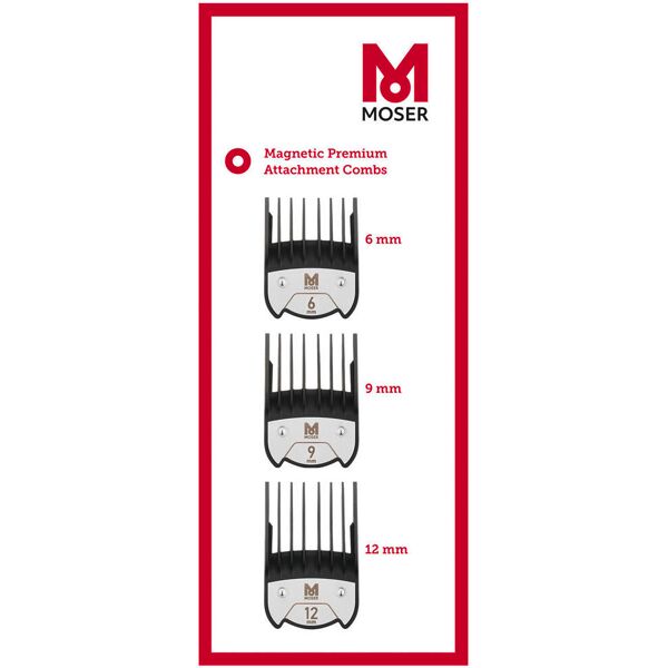 moser premium magnetic attachment comb set