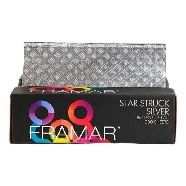 framar star struck silver pop up fogli alluminio pre-tagliati 8x11 200 pz